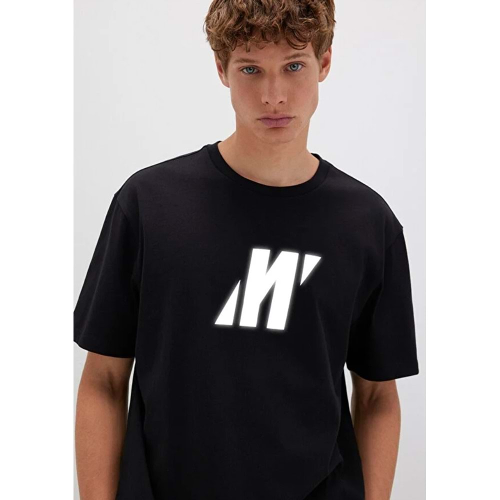 Mavi M0613092-900 Mavi Pro Logo Reflektör Detaylı Tişört Erkek T-Shirt