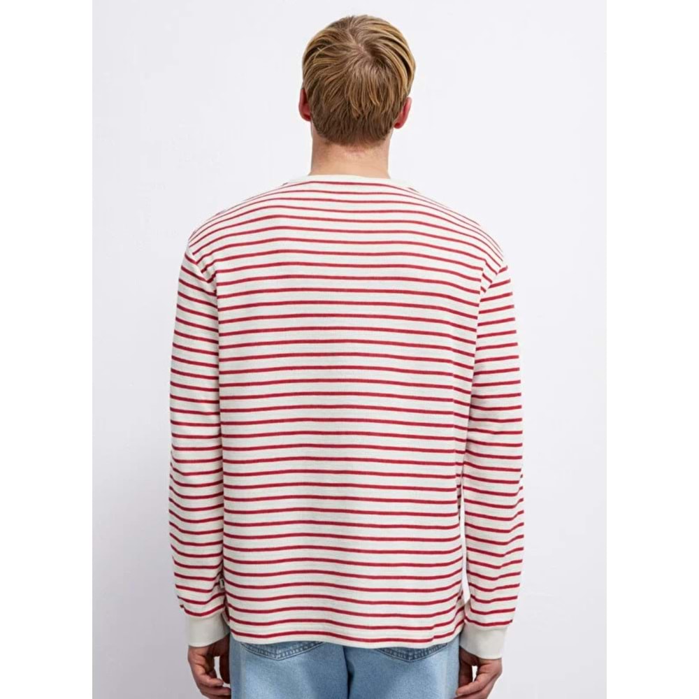 Mavi M0613157-91392 Çizgili Uzun Kollu Tişört Erkek T-Shirt