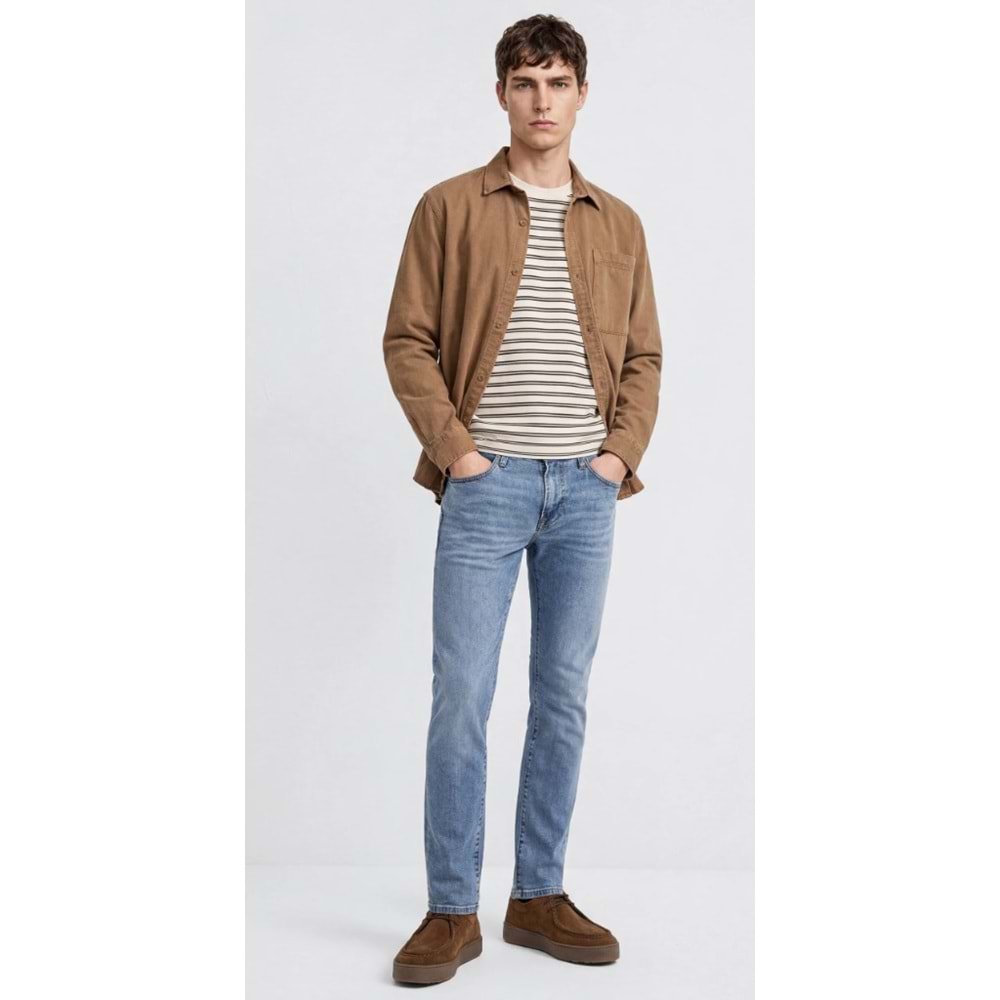 Mavi M00424A1497 James Mid Blue Comfort Mavi Jean Pantolon Erkek Kot Pantolon