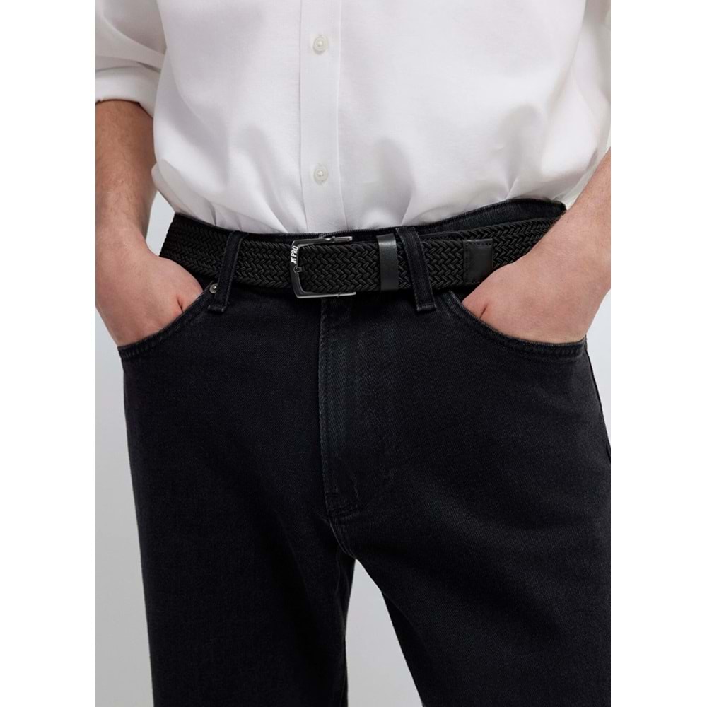 Mavi 0912270-900 Hakiki Deri Örgü Kemer