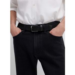 Mavi 0912270-900 Hakiki Deri Örgü Kemer