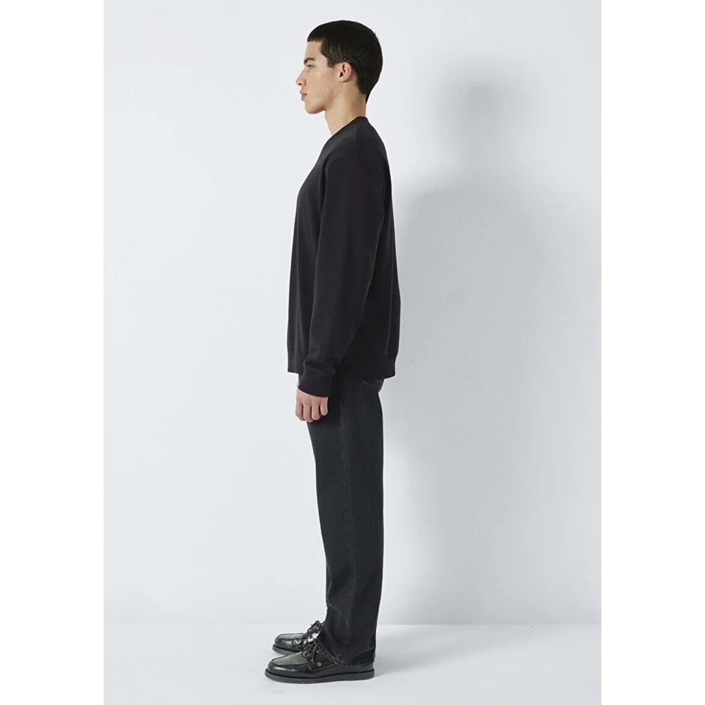 Mavi M0S10551-900 Mavi Logo Baskılı Bisiklet Yaka Erkek Sweatshirt