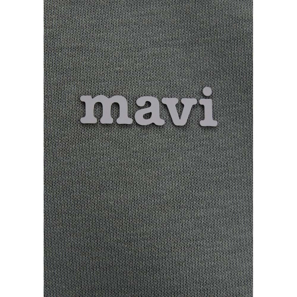 Mavi M0S10585-71598 Mavi Logo Baskılı Yarı Fermuarlı Sweatshirt Erkek Sweatshirt