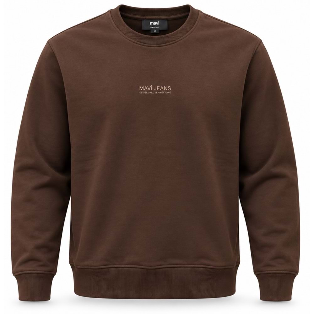 Mavi M0S10586-88067 Mavi Jeans Detaylı Erkek Sweatshirt
