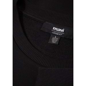 Mavi M0S10586-900 Mavi Jeans Detaylı Erkek Sweatshirt