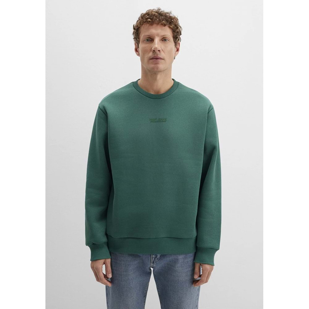 Mavi M0S10586-71874 Mavi Jeans Detaylı Erkek Sweatshirt