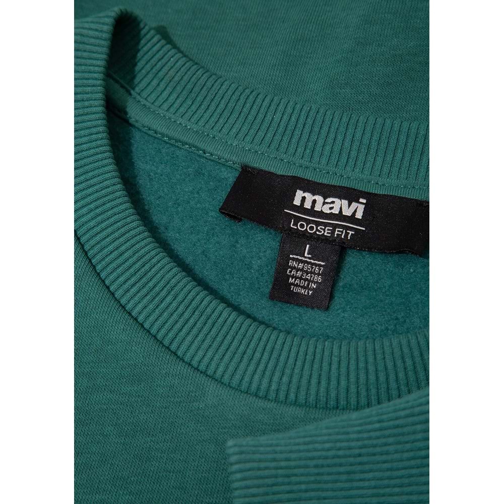 Mavi M0S10586-71874 Mavi Jeans Detaylı Erkek Sweatshirt