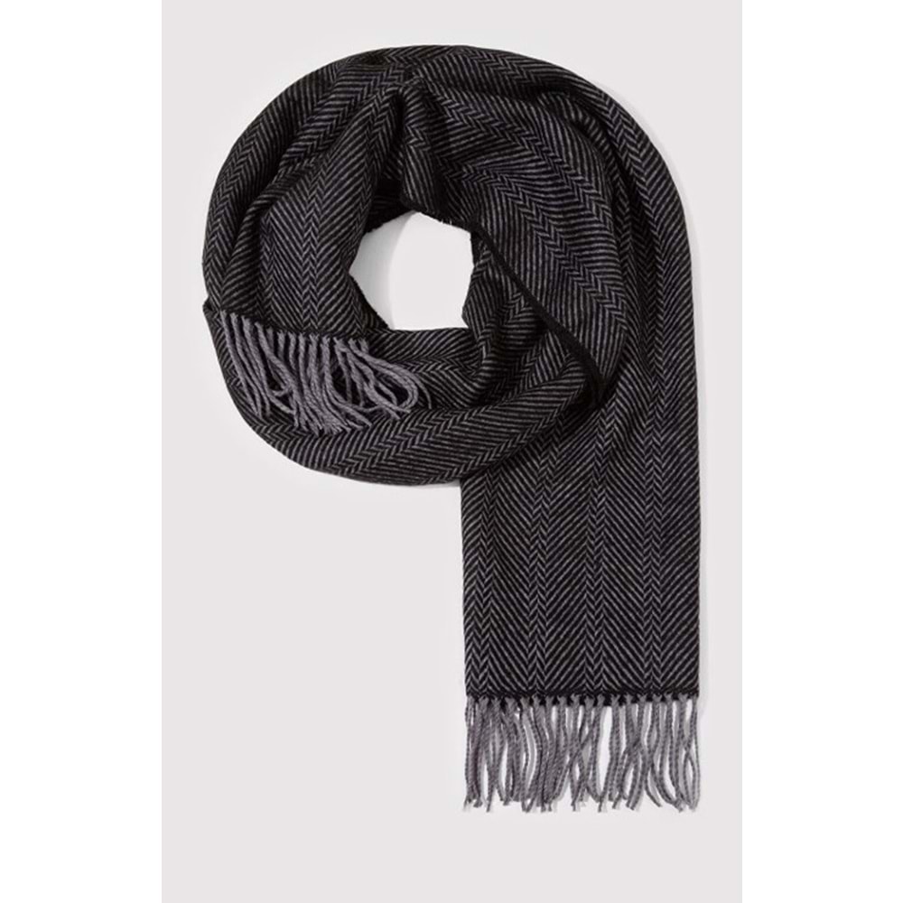 Mavi Baskılı Atkı Unisex Atkı