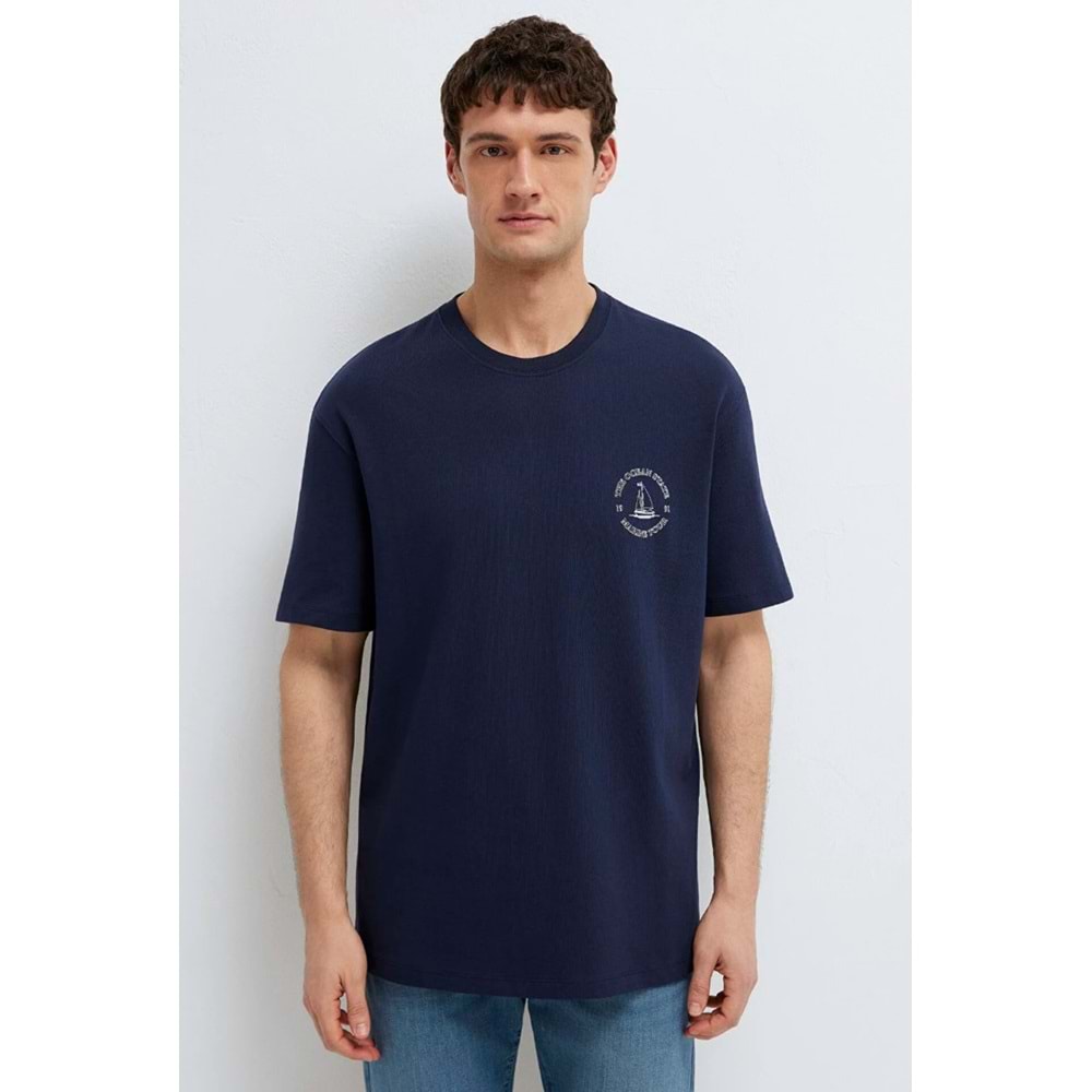 Mavi M0613282-82318 Gemi Baskılı Tişört Erkek T-Shirt