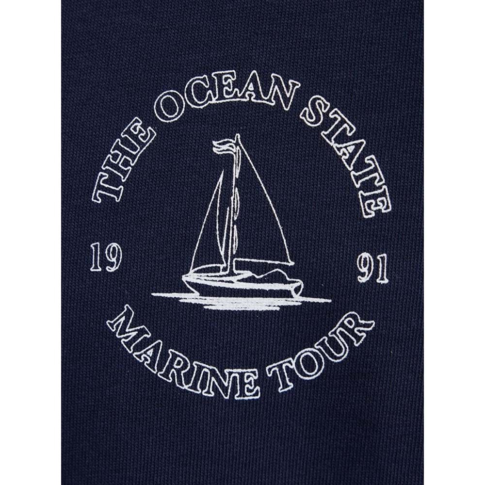 Mavi M0613282-82318 Gemi Baskılı Tişört Erkek T-Shirt