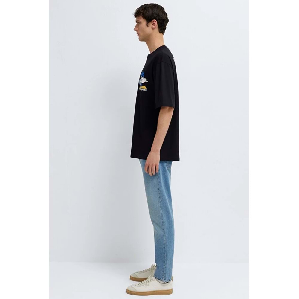 Mavi M0613288-900 Vinly Culture Club Baskılı Tişört Erkek T-Shirt