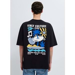 Mavi M0613288-900 Vinly Culture Club Baskılı Tişört Erkek T-Shirt