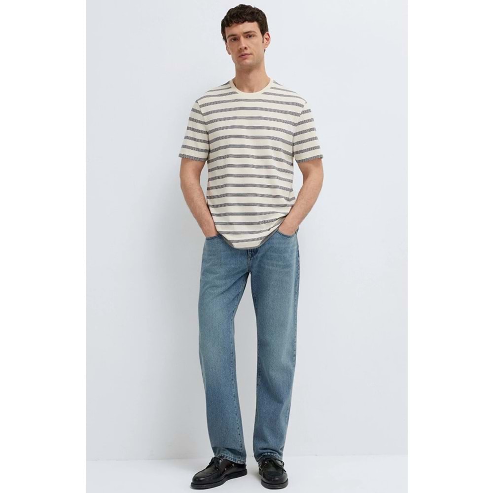 Mavi M0613336-70057 Çizgili Tişört Erkek T-Shirt