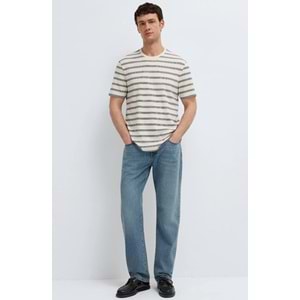 Mavi M0613336-70057 Çizgili Tişört Erkek T-Shirt