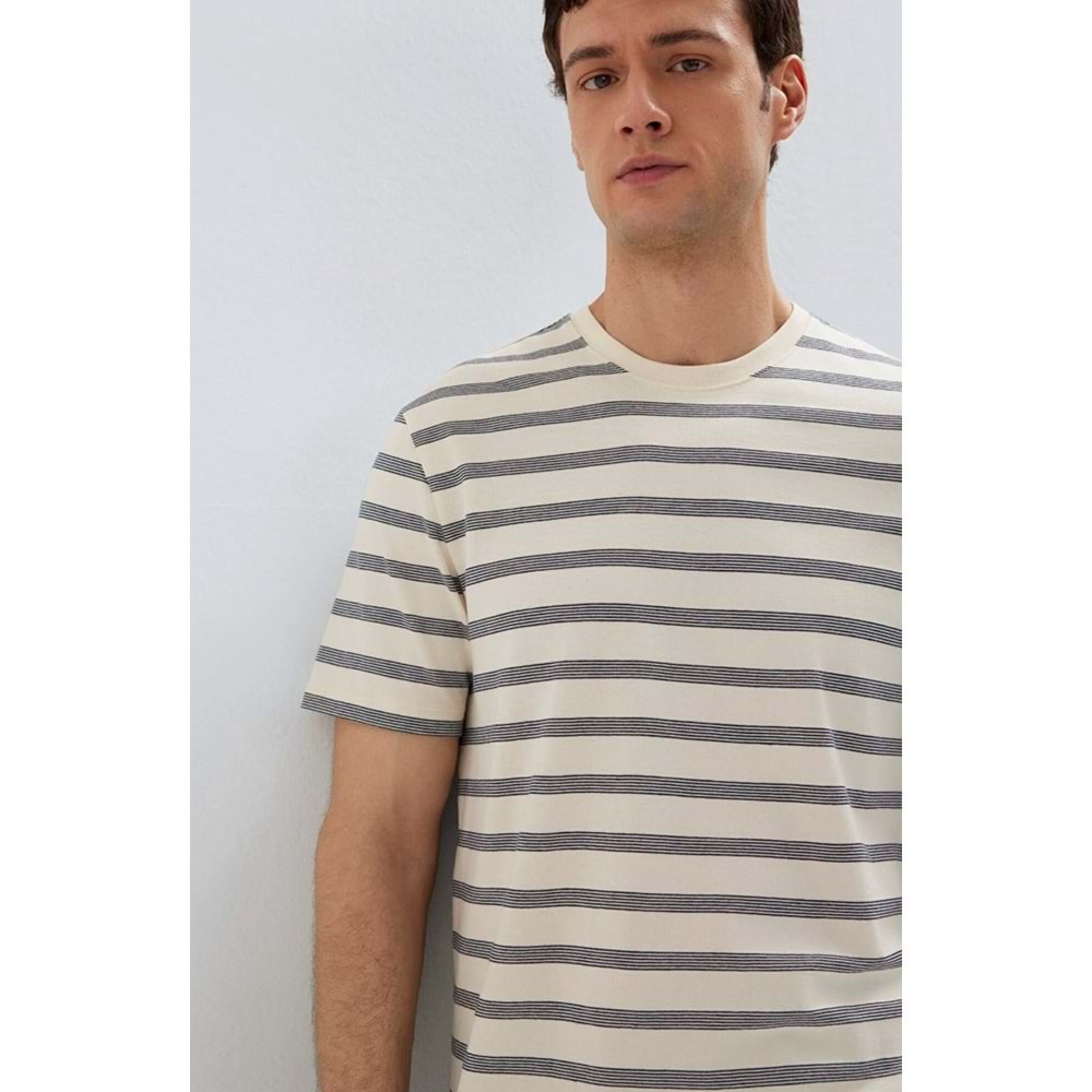 Mavi M0613336-70057 Çizgili Tişört Erkek T-Shirt