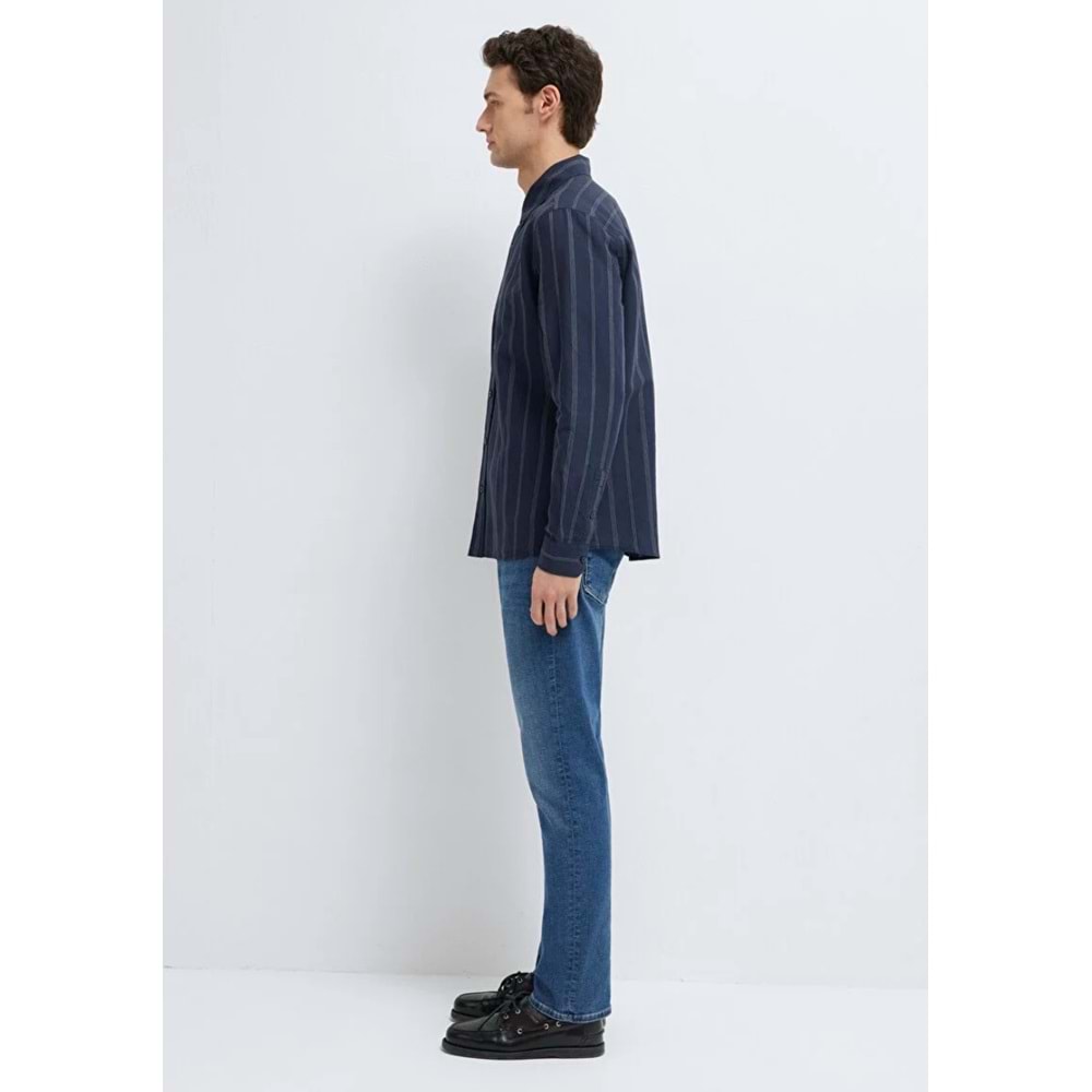 Mavi M0211979-91592 Keten Karışımlı Gömlek Regular Fit Erkek Gömlek