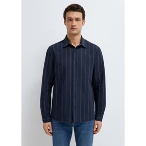 Mavi M0211979-91592 Keten Karışımlı Gömlek Regular Fit Erkek Gömlek
