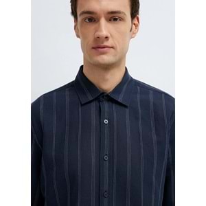 Mavi M0211979-91592 Keten Karışımlı Gömlek Regular Fit Erkek Gömlek
