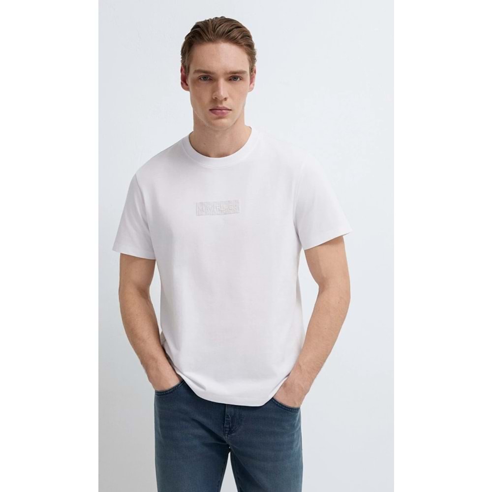 Mavi M0613270-620 Mavi Black Logo Baskılı Tişört Erkek T-Shirt