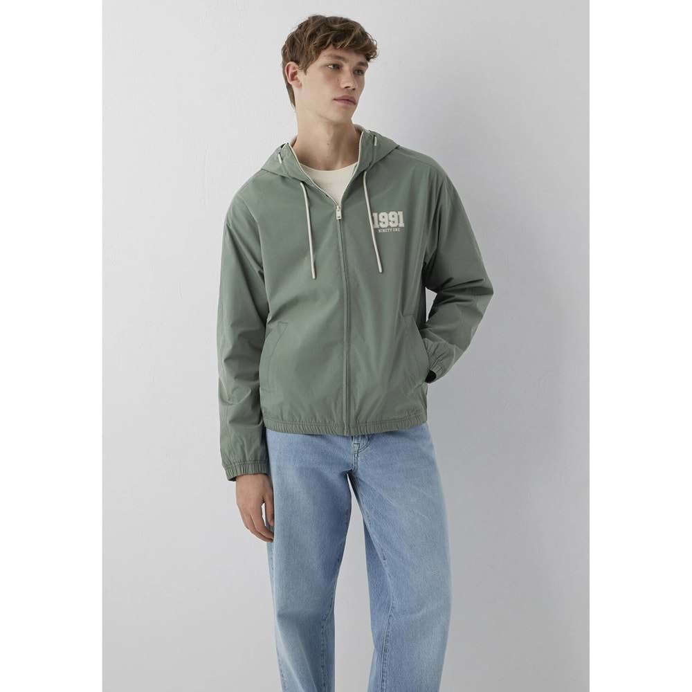 Mavi M0110622-80692 Mavi MVJNS 1991 Baskılı Kapüşonlu Spandex Kolej Mont Erkek Mont