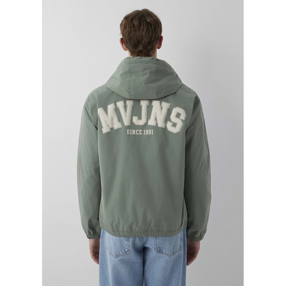 Mavi M0110622-80692 Mavi MVJNS 1991 Baskılı Kapüşonlu Spandex Kolej Mont Erkek Mont