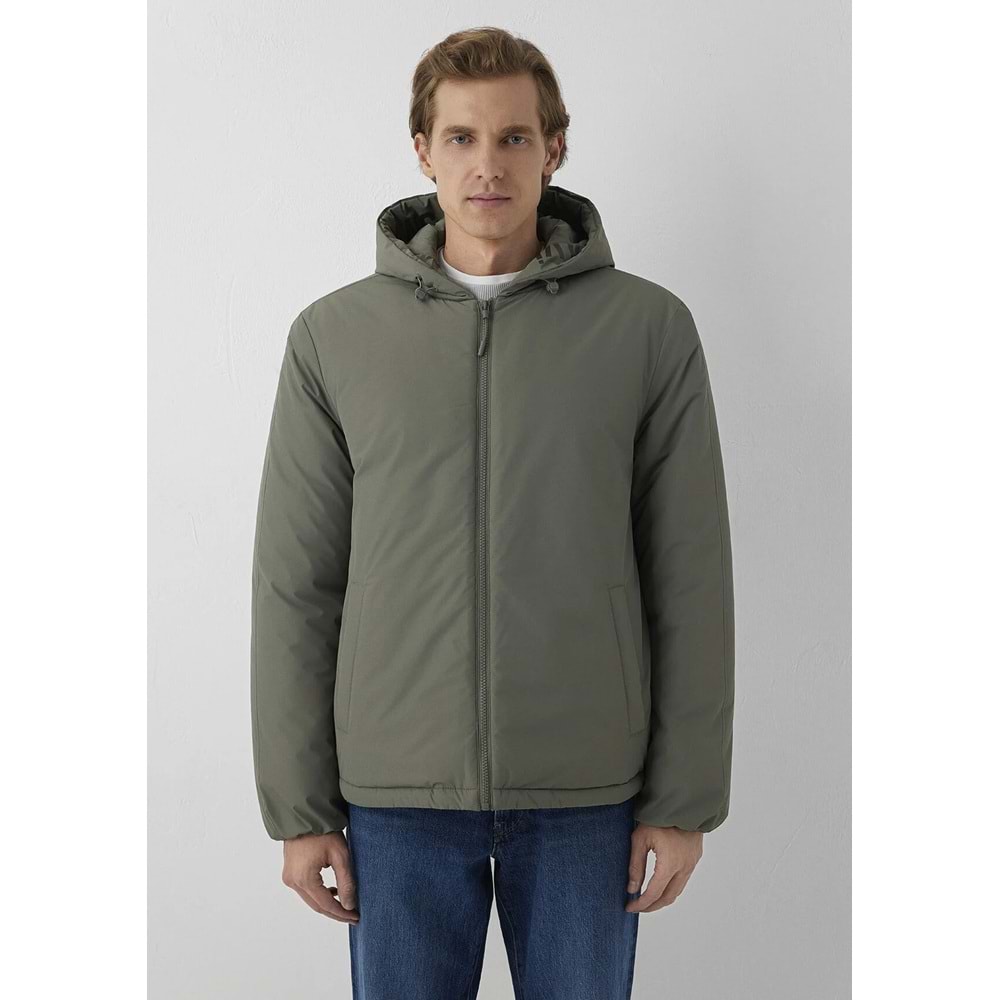 Mavi M0110832-85485 Mavi Jeans Baskılı Kapüşonlu Erkek Mont