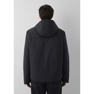 Mavi M0110840-71379 Mavi Kapüşonlu Şişme Mont Erkek Mont