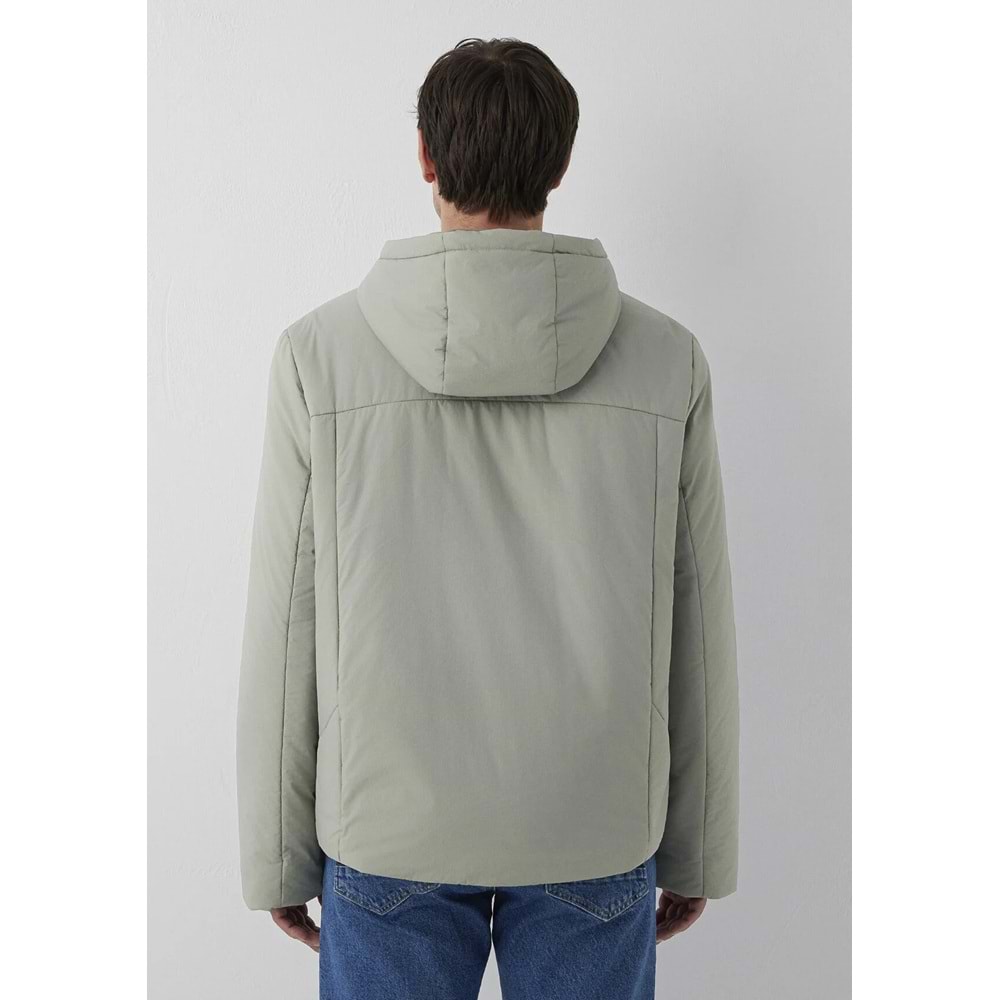 Mavi M0110840-71484 Mavi Kapüşonlu Şişme Mont Erkek Mont