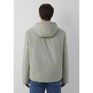 Mavi M0110840-71484 Mavi Kapüşonlu Şişme Mont Erkek Mont