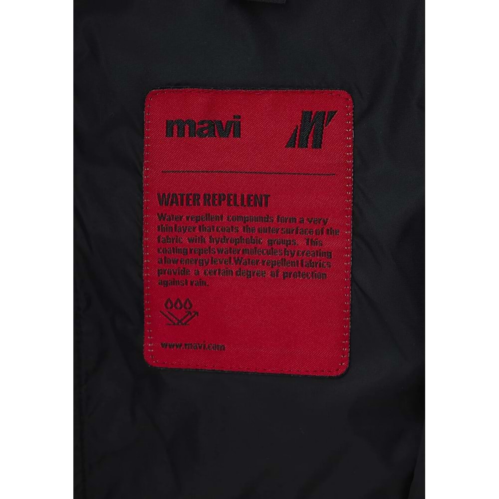 Mavi M0110848-71379 Mavi Su İtici Pro-Tech Water-Replent Kapüşonlu Spandex Erkek Mont