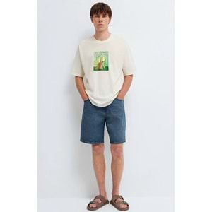 Mavi M0613351-70056 Mavi Yoda Yoga Baskılı Tişört Erkek T-Shirt