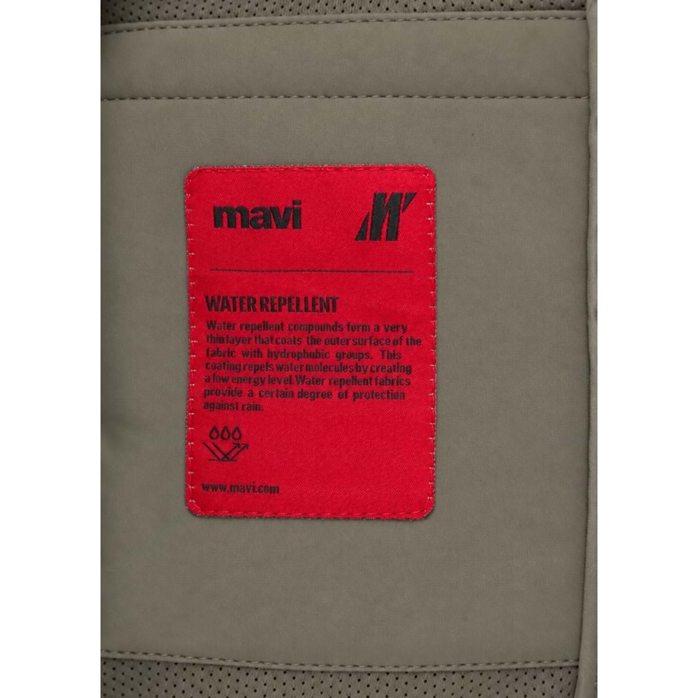 Mavi M0110852-70321 Mavi Su İtici Pro-Tech Water-Replent Kapüşonlu Spandex Erkek Mont