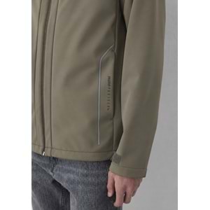 Mavi M0110852-70321 Mavi Su İtici Pro-Tech Water-Replent Kapüşonlu Spandex Erkek Mont