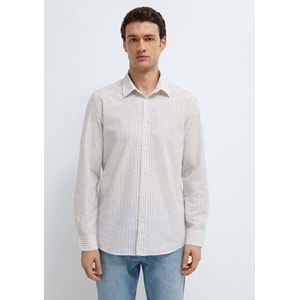 Mavi M0212004-91559 Keten Karışımlı Gömlek Regular Fit Erkek Gömlek