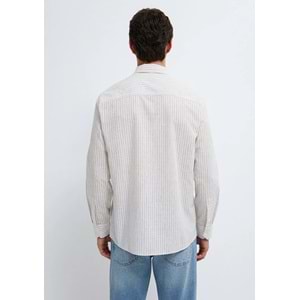 Mavi M0212004-91559 Keten Karışımlı Gömlek Regular Fit Erkek Gömlek