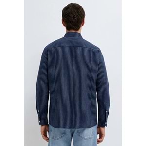 Mavi M0212004-91566 Keten Karışımlı Gömlek Regular Fit Erkek Gömlek