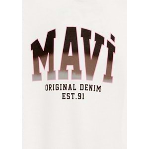 Mavi M7S10179-70057 Mavi Logo Baskılı Kapüşonlu Kız Çocuk Sweatshirt