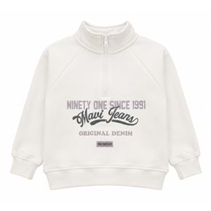 Mavi M7S10191-70057 Mavi Logo Baskılı Kapüşonlu Kız Çocuk Sweatshirt