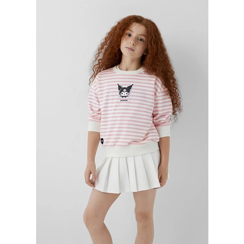 Mavi M7S10201-91630 Mavi Kuromi Baskılı Çizgili Kız Çocuk Sweatshirt