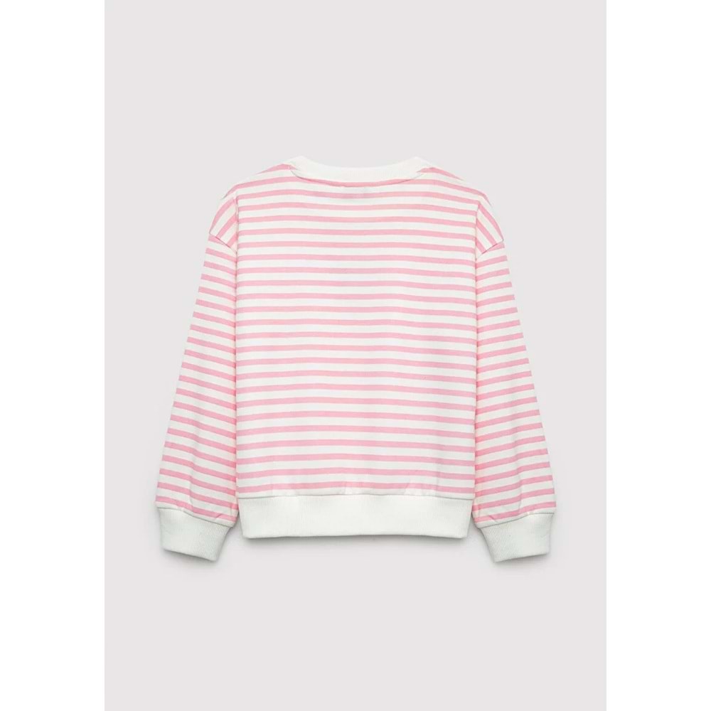 Mavi M7S10201-91630 Mavi Kuromi Baskılı Çizgili Kız Çocuk Sweatshirt