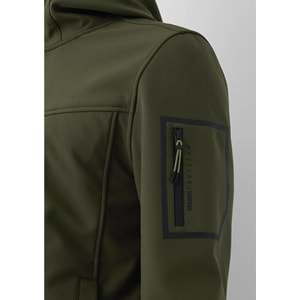 Mavi M0110848-71545 Mavi Su İtici Pro-Tech Water-Replent Kapüşonlu Spandex Erkek Mont