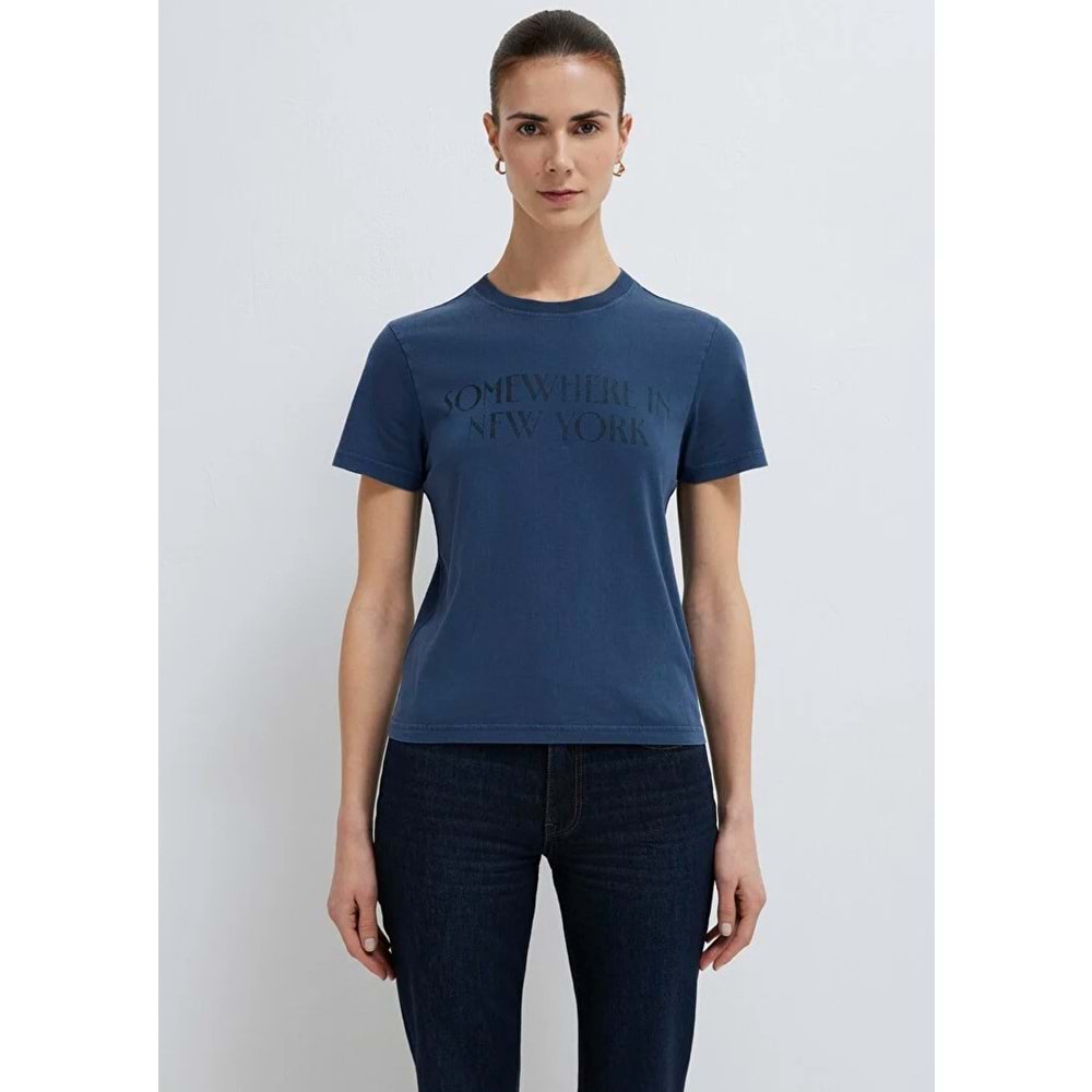 Mavi M1614315-70757 Yazılı T-Shirt Kadın Tişört