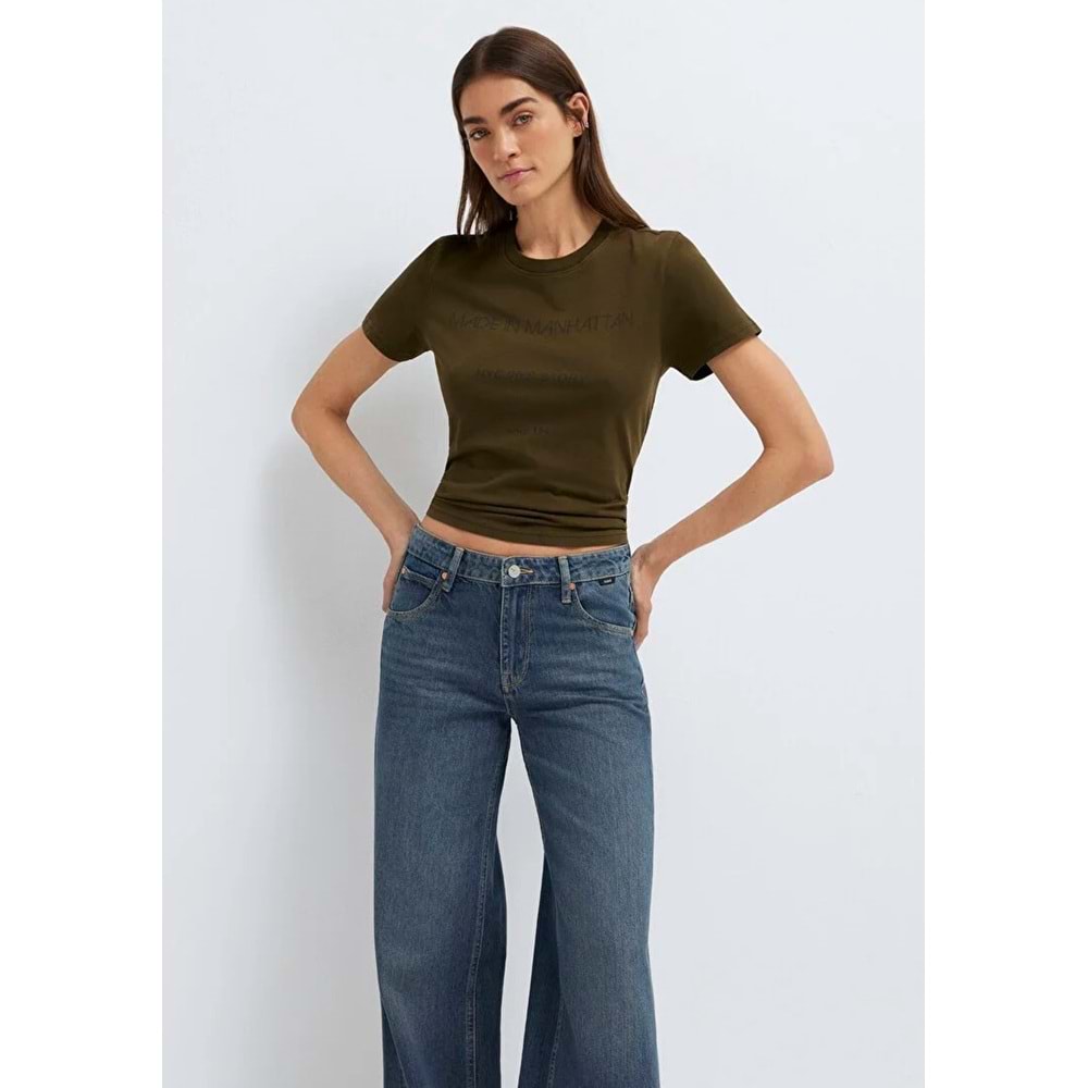 Mavi M1614317-80769 Yazılı T-Shirt Kadın Tişört
