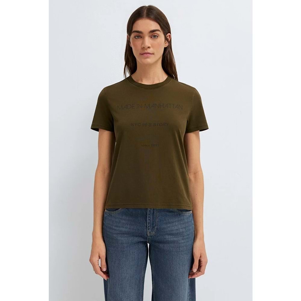 Mavi M1614317-80769 Yazılı T-Shirt Kadın Tişört