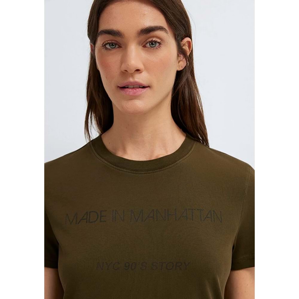 Mavi M1614317-80769 Yazılı T-Shirt Kadın Tişört