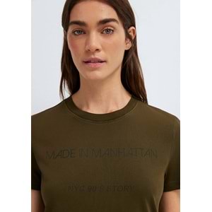 Mavi M1614317-80769 Yazılı T-Shirt Kadın Tişört