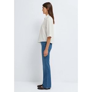 Mavi M1211612-80767 Çizgili T-Shirt Kadın Tişört