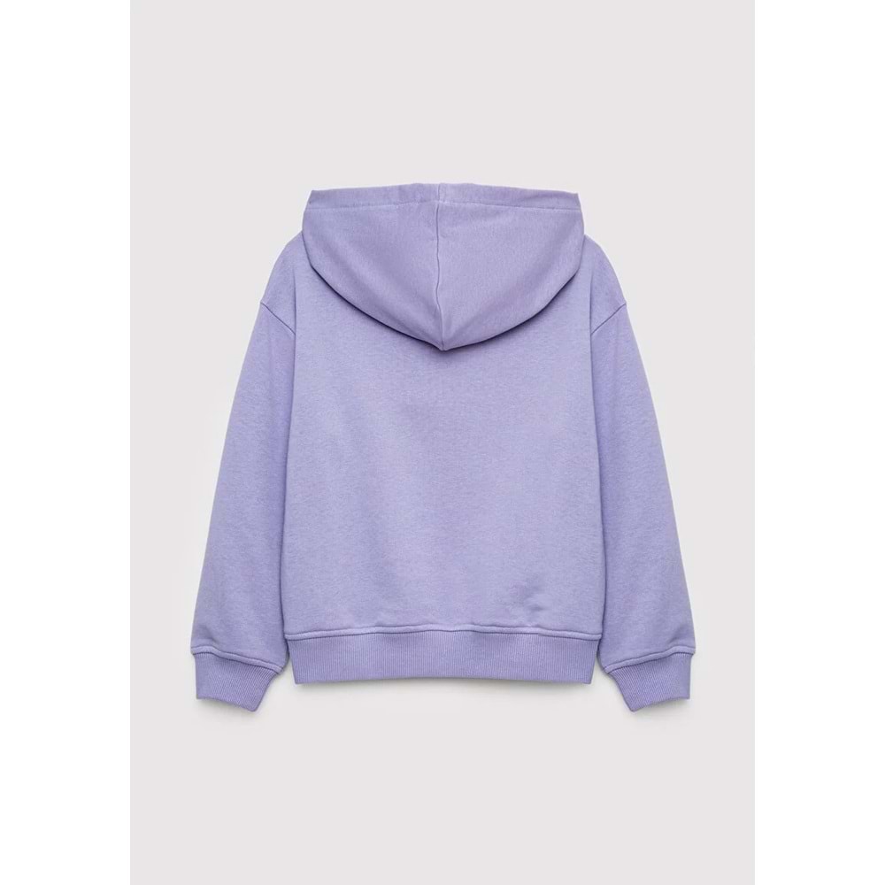 Mavi M7S10147-70557 Mavi Logo Baskılı Kapüşonlu Kız Çocuk Sweatshirt