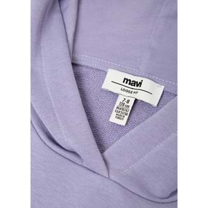 Mavi M7S10147-70557 Mavi Logo Baskılı Kapüşonlu Kız Çocuk Sweatshirt