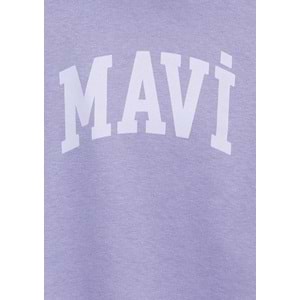 Mavi M7S10147-70557 Mavi Logo Baskılı Kapüşonlu Kız Çocuk Sweatshirt